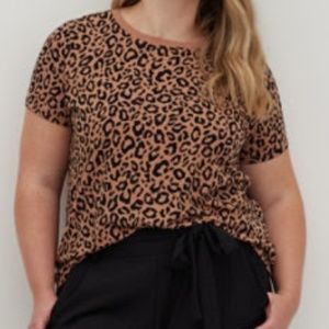 Torrid Leopard tee - short sleeve 1X